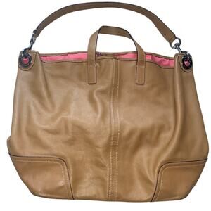 Coach Hadley Duffle Tote Bag Purse No.A1457-F2895 Slouchy Hobo Pink Linning